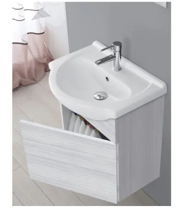 Mobile Bagno Sospeso "Stella" 55cm in Nobilitato Melaminico Grigio I Ap shop