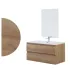 Mobile Bagno Sospeso "Revital" 80cm in Nobilitato Melaminico Rovere di Bordeaux I Ap shop