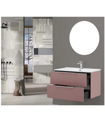 Mobile Bagno Sospeso "Burano" 80cm in mdf e pvc cannettato diverse finiture I Ap shop