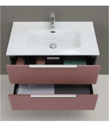 Mobile Bagno Sospeso "Burano" 80cm in mdf e pvc cannettato diverse finiture I Ap shop