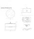 Mobile Bagno Sospeso "Burano" 80cm in mdf e pvc cannettato diverse finiture I Ap shop