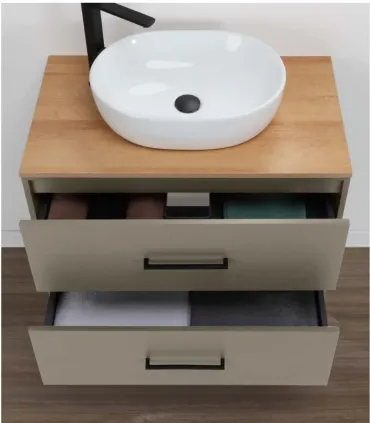 Mobile bagno per lavabo "Venus" 80cm in nobilitato melaminico ed mdf I Ap shop