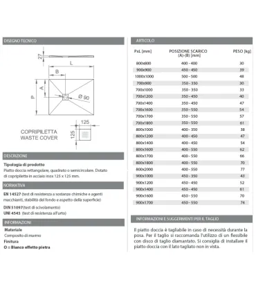 Piatto Doccia effetto Pietra I Ap Shop
