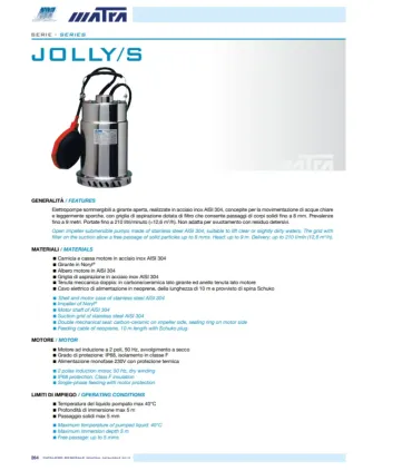 Elettropompa "Jolly 80 SG" Matra I MATRA I Ap shop