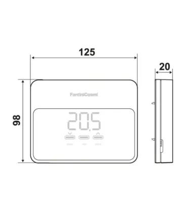 Cronotermostato Smart Wi-Fi Fantini Cosmi C900R I FANTINII Ap shop