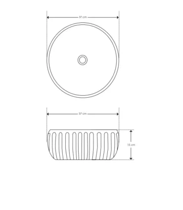 Lavabo "Plissè Round" Cipì CollectionI Ap shop