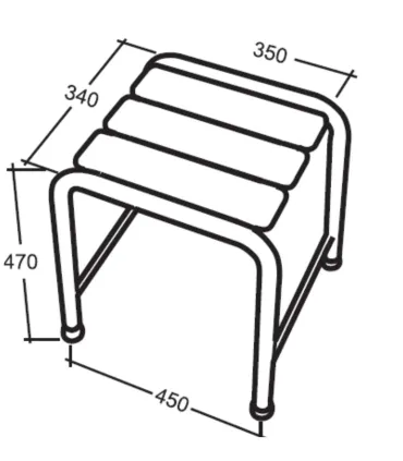 Sgabello Doccia con Seduta I Ap shop