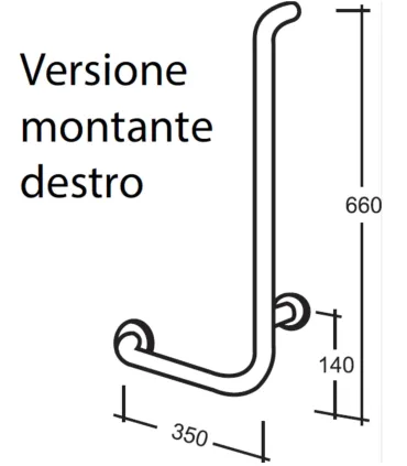 Corrimano con Montante BiancoI Ap shop