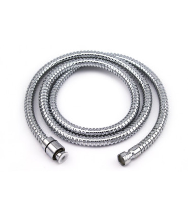 TUBO FLESSIBILE PER DOCCIA IN OTTONE CROMATO F 1/2" X F 3/8" CM 150