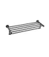 Portasalvietta a barre "Artemis Gun Metal" 60 cm I KARAG I Ap shop