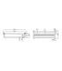 Portasalvietta a barre "Artemis Gun Metal" 60 cm I KARAG I Ap shop
