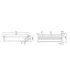 Portasalvietta a barre 60 cm "Artemis Rose Gold" I KARAG Ap shop