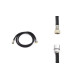 TUBO FLESSIBILE PER DOCCIA IN TRECCIA NYLON NERO F 1/2" X F 3/8"