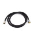 TUBO FLESSIBILE PER DOCCIA IN TRECCIA NYLON NERO F 1/2" X F 3/8"