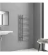 Termoarredo Scaldasalviette Bagno 120x50cm Interasse 10 cm In Acciaio Finitura Cromo "Nerissa"