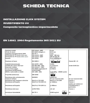Pavimento in SPC Effetto Legno Click System I Ap shop