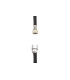 TUBO FLESSIBILE PER DOCCIA IN TRECCIA NYLON NERO F 1/2" X F 3/8"