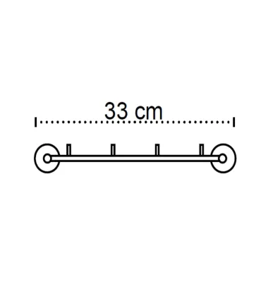 Appendino con 3 ganci "MODERNO" scheda tecnica