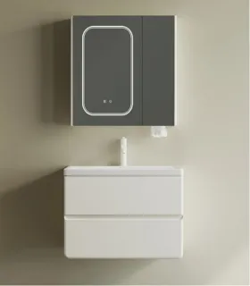 Mobile bagno sospeso con specchio e lavabo "SIMPLA 80"I KARAG I Ap shop
