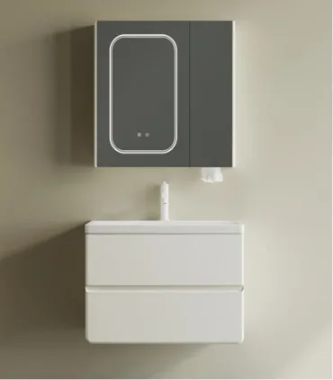 Mobile bagno sospeso con specchio e lavabo "SIMPLA 80"I KARAG I Ap shop