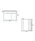 Mobile bagno sospeso in PVC con specchio e lavabo "NESSE 60" I KARAG I Ap shop