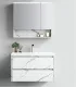 Mobile bagno sospeso con specchio e lavabo "IVA 80"