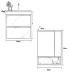 Mobile bagno sospeso con specchio e lavabo "IVA 80"