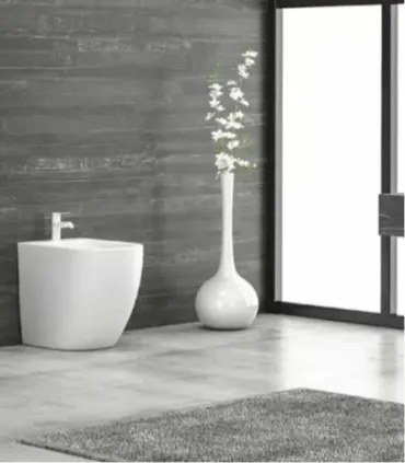 Bidet Filo Muro "MILOS" bianco lucido I KARAG I Ap shop