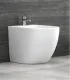 Bidet Filo Muro "Milos" finitura Bianco Opaco I KARAG I Ap shop