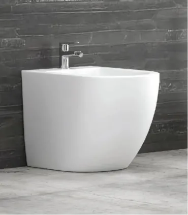 Bidet Filo Muro "Milos" finitura Bianco Opaco I KARAG I Ap shop