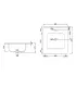 Mobile bagno sospeso in MDF con lavabo "ORIZON 60"I KARAG I Ap shop