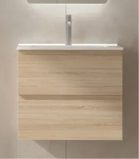 Mobile bagno sospeso in MDF con lavabo "ORIZON 80"I KARAG I Ap shop