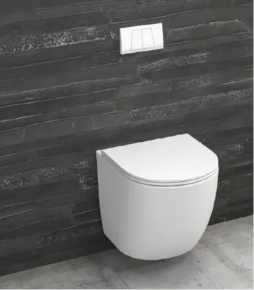 Vaso Sospeso Con Bidet ad Acqua Fredda "Milos" Finitura Bianco Lucido con Coperchio TermodourI KARAG I Ap shop