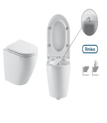 Vaso Sospeso Con Bidet ad Acqua Fredda "Milos" Finitura Bianco Lucido con Coperchio TermodourI KARAG I Ap shop