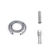 TUBO FLESSIBILE PER DOCCIA IN OTTONE CROMATO F 1/2" X F 3/8" CM 150