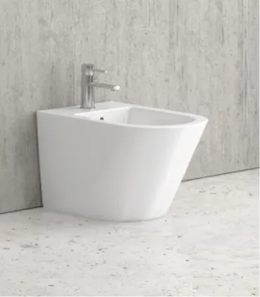 Bidet Filo Muro "Zina" Finitura Bianco Lucido