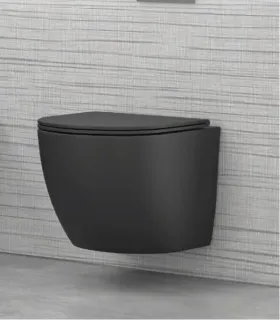 Vaso Sospeso "Milos" finitura Nero Opaco