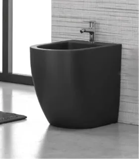 Bidet Filo Muro "Milos" finitura Nero Opaco