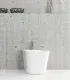 Bidet Filo Muro "LT" 53 cm Finitura Bianco Opaco