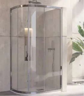 Box Doccia "Inox 200" Cromo con Cristallo Trasparente 8 mm