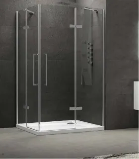 Box Doccia "Tinos 100" diverse finiture con Cristallo Trasparente 8 mm I KARAG I Ap shop