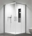 Box Doccia " Izy 100" Cromo con Cristallo Trasparente 6 mm