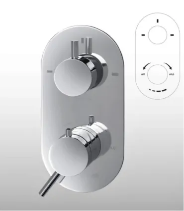 Miscelatore doccia incasso termostatico 3 vie Cromo 2331 Gaboli FlliI Ap shop