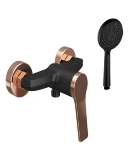 Miscelatore Doccia "andare Nero-rose Gold"