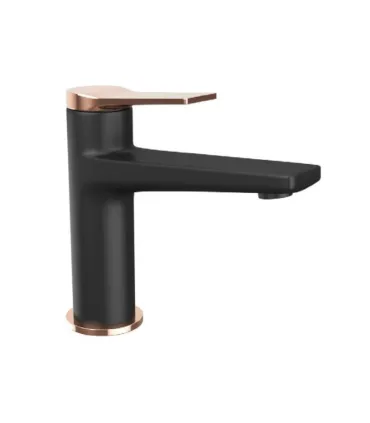 Miscelatore Lavabo "andare Nero-rose Gold"