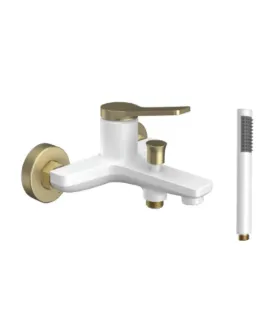 Miscelatore Vasca "Andare Bianco-Bronze"