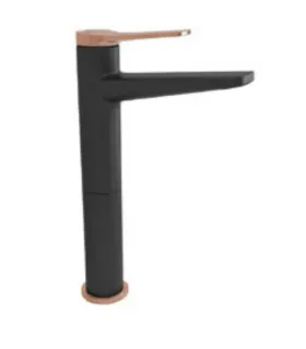 Miscelatore Lavabo Alto "andare Nero-rose Gold"