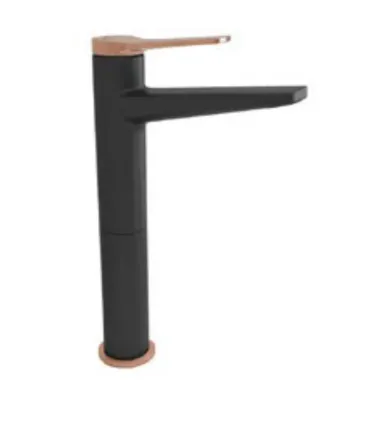 Miscelatore Lavabo Alto "andare Nero-rose Gold"