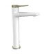 Miscelatore Lavabo Alto "andare Bianco-bronze"