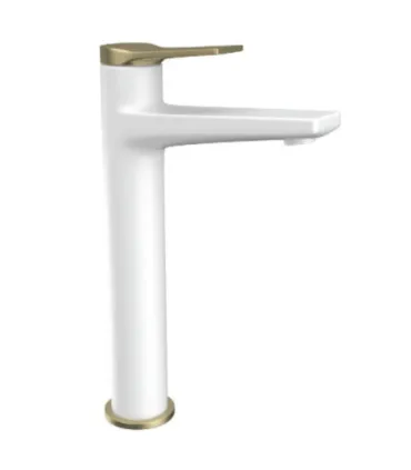Miscelatore Lavabo Alto "andare Bianco-bronze"